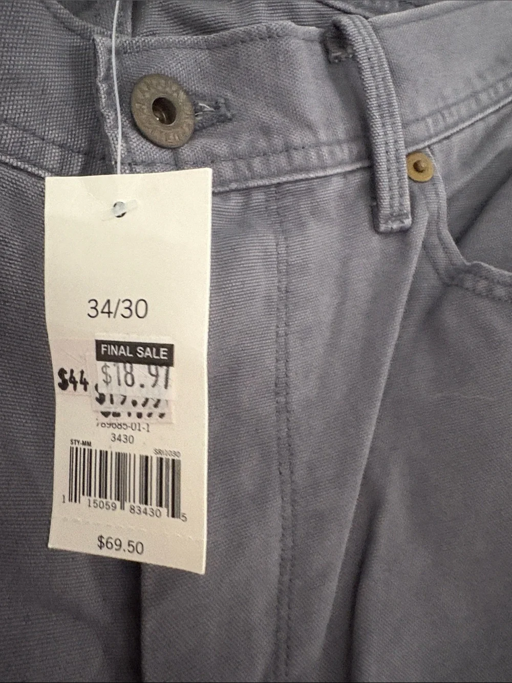 Banana Republic Men's Straight Fit Twill Pants— Light Gray